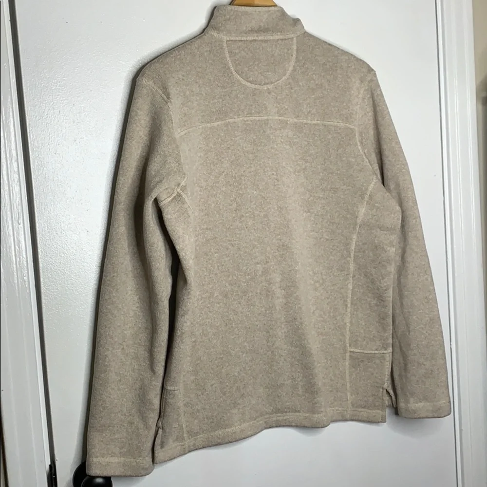 Woolrich Quarter Zip Sweater‎ Tan Size Medium